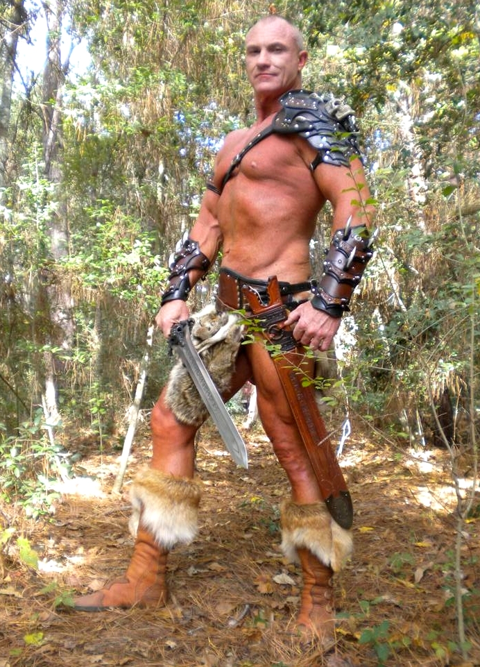 renaissance barbarian fox cuff tobacco buffalo moccasins