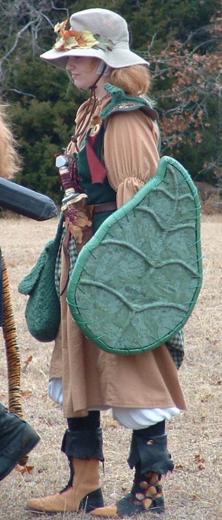 women's LARP costume moccasins