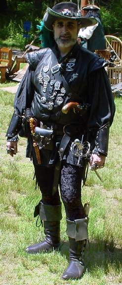 sodhoppers custom black pirate boots cuff