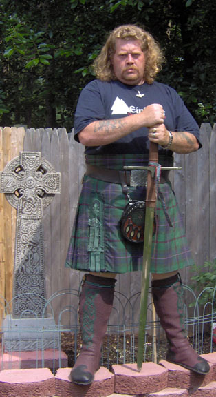 men's celtic knee high buffalo moccasins kilt