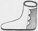drawing scallop inside full heel