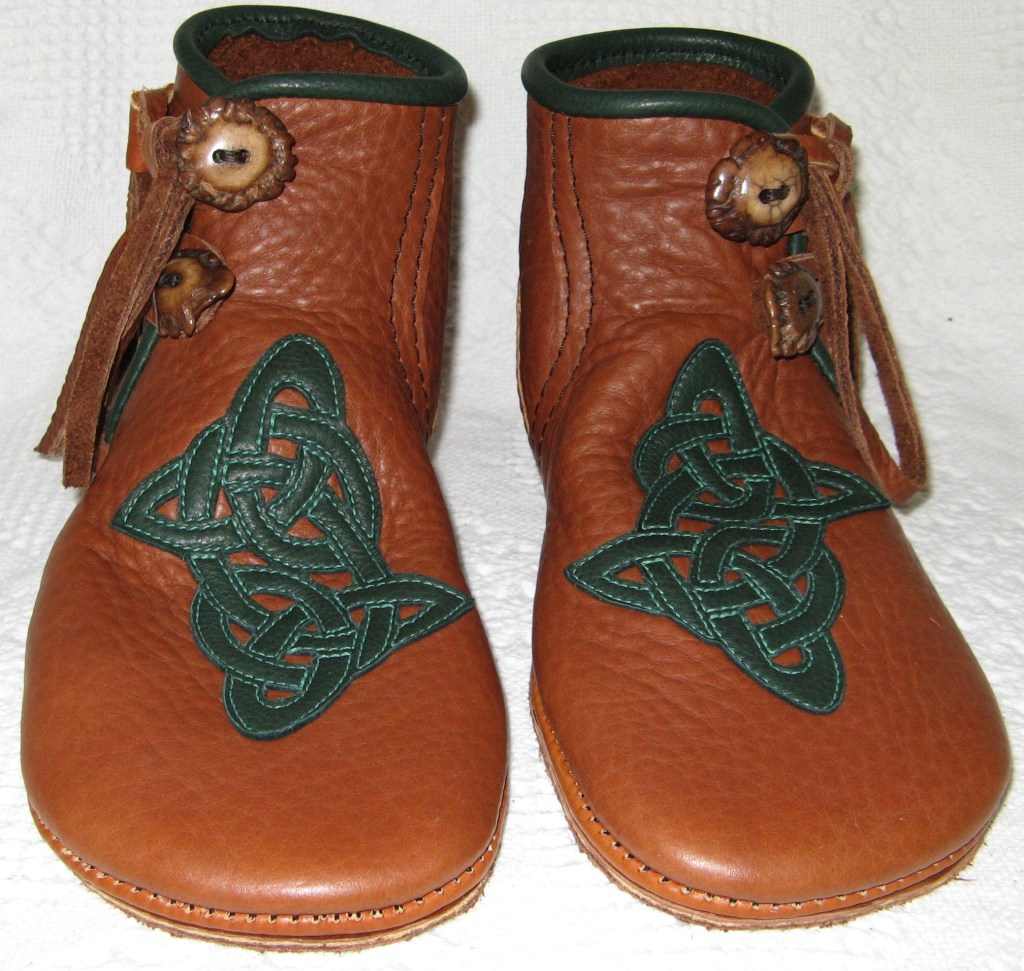 earthing moccasins celtic knots