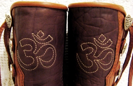 ohm stitched moccasins