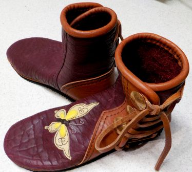 Butterfly Custom Leather Handmade&nbsp;Moccasins