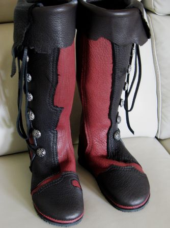 Knee High Custom Renaissance Handmade Moccasin&nbsp;Boots