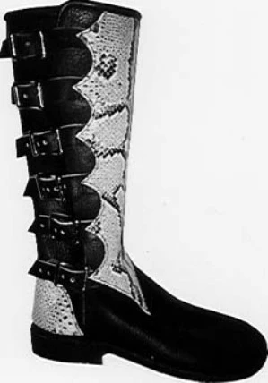 Python Buffalo Shoes Custom Python on Buffalo 6 Buckle Handmade Boots – SodHoppers Custom ...